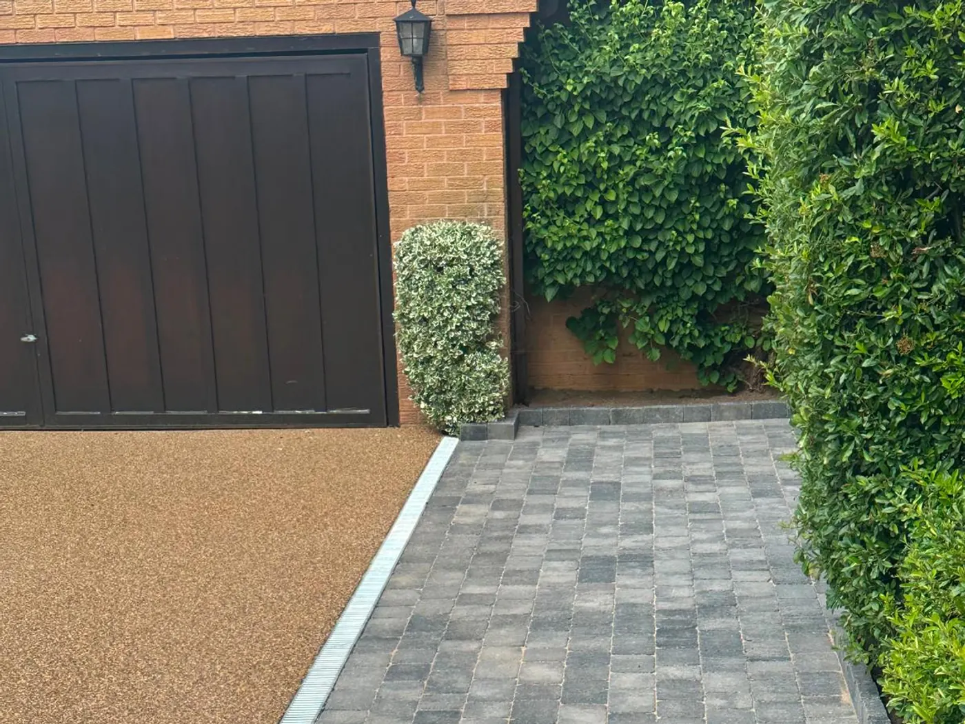 Block paving driveway