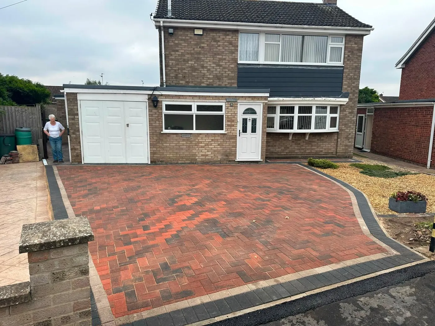 Block paving driveway