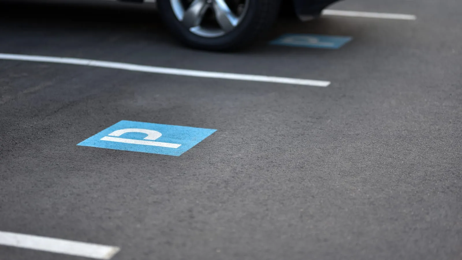 Example of line marking work by Holmes Landscapes